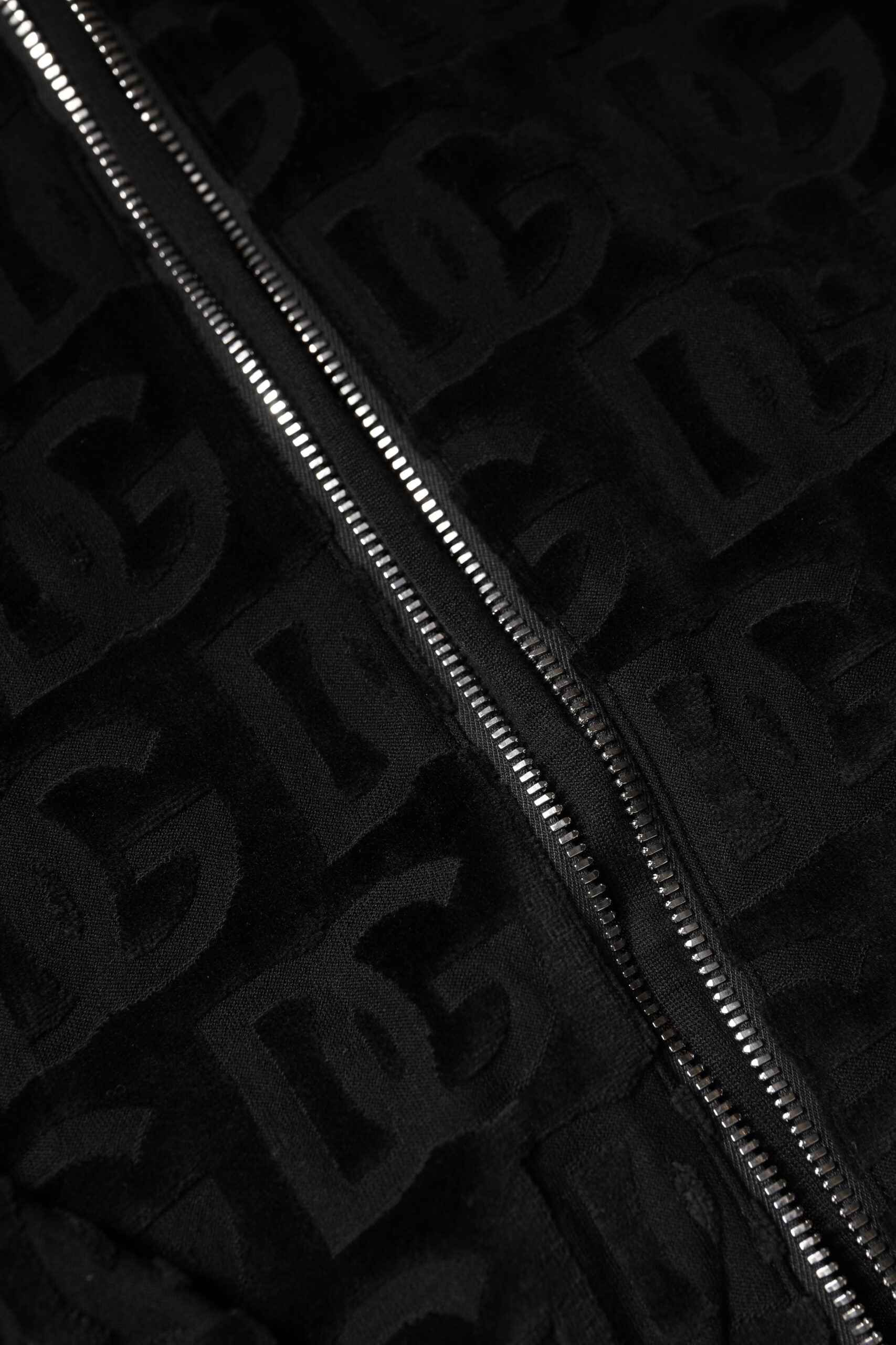 Dolce & Gabbana Black Logo Monogram Full Zip Bomber Jacket