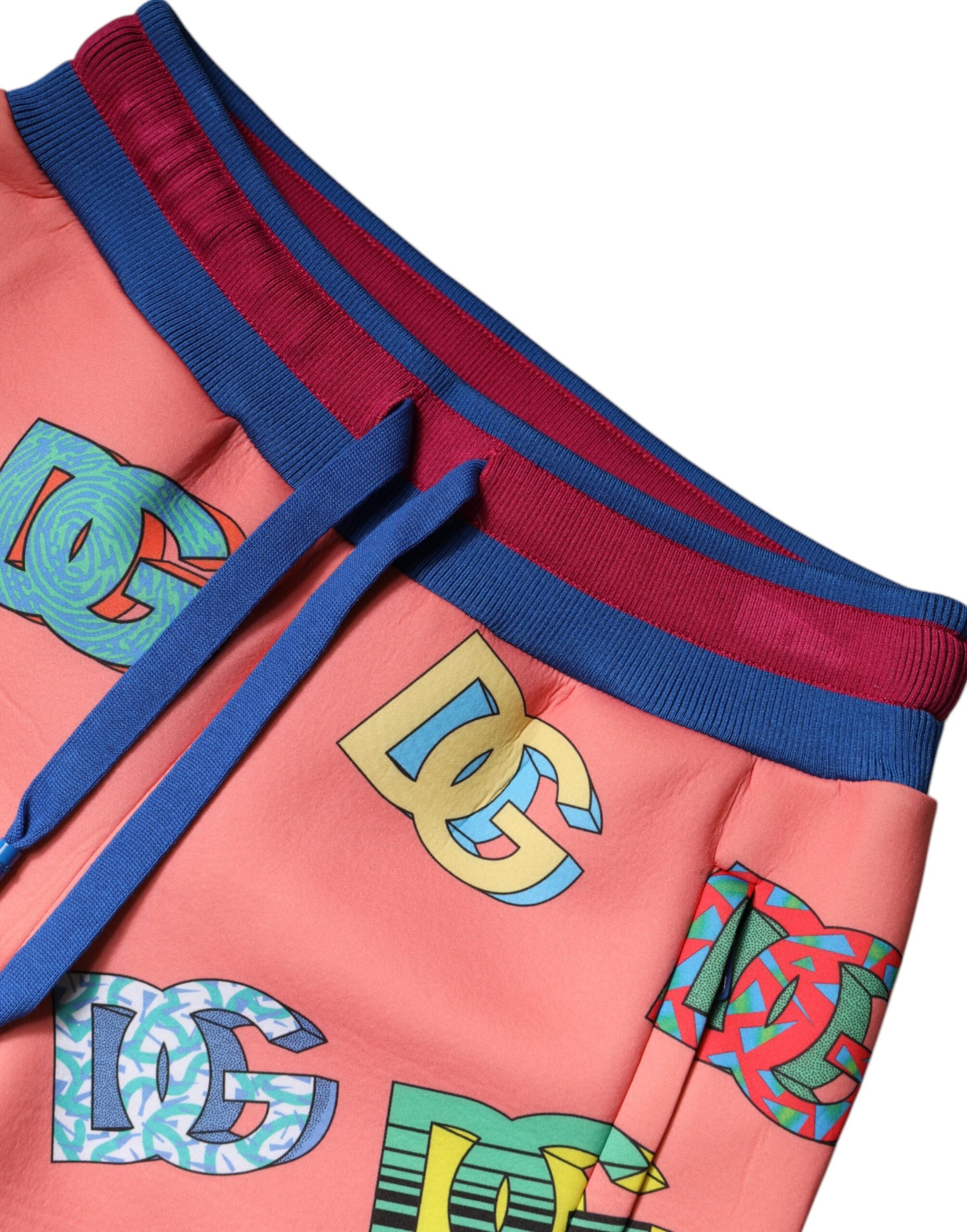 Rosa Jogginghose mit Logo-Monogramm