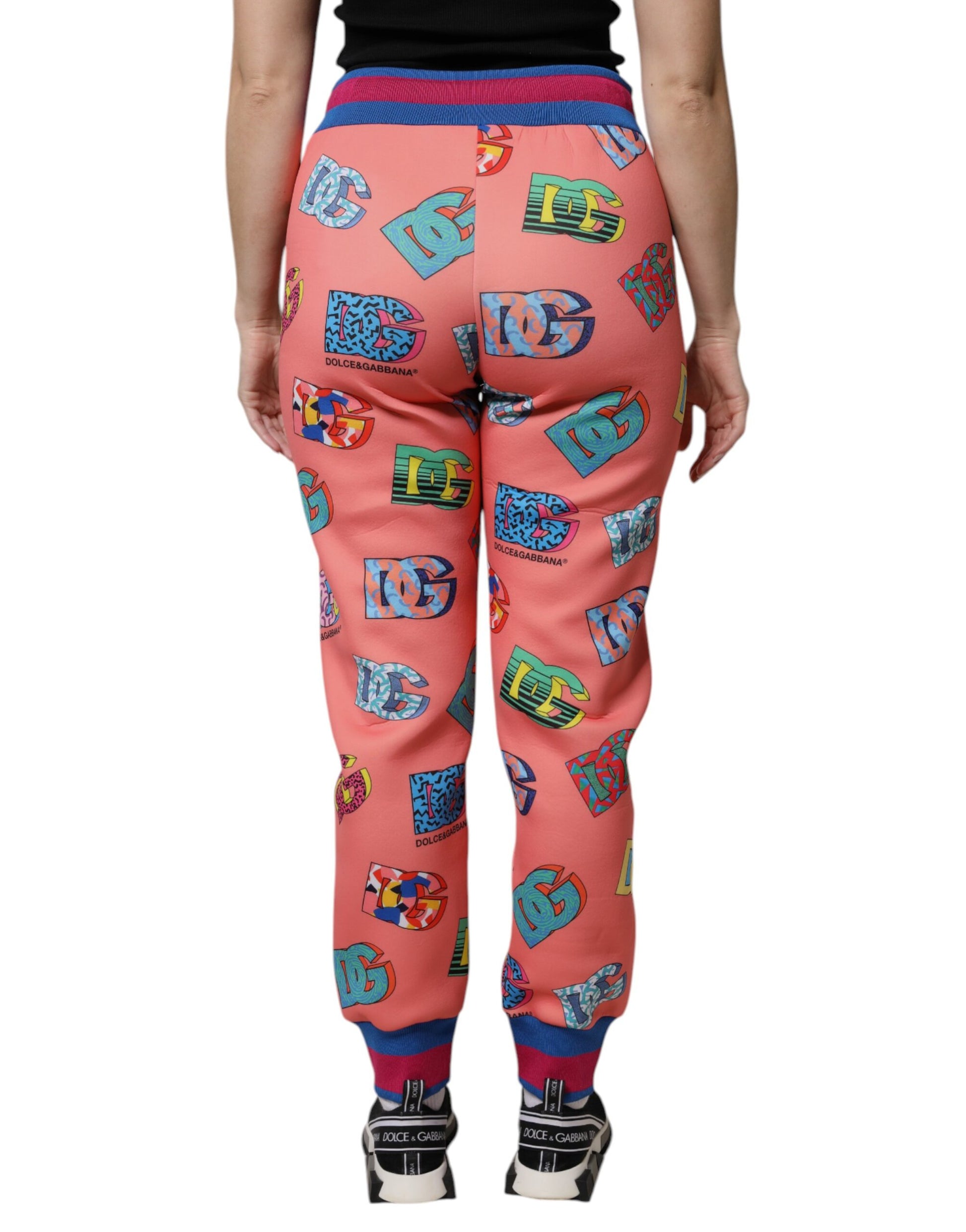 Rosa Jogginghose mit Logo-Monogramm