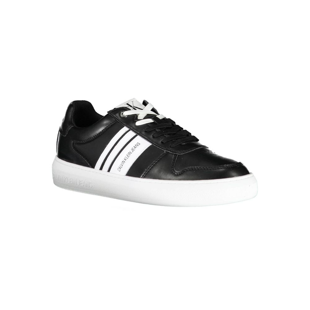 Schwarzer Polyester-Herren-Sneaker