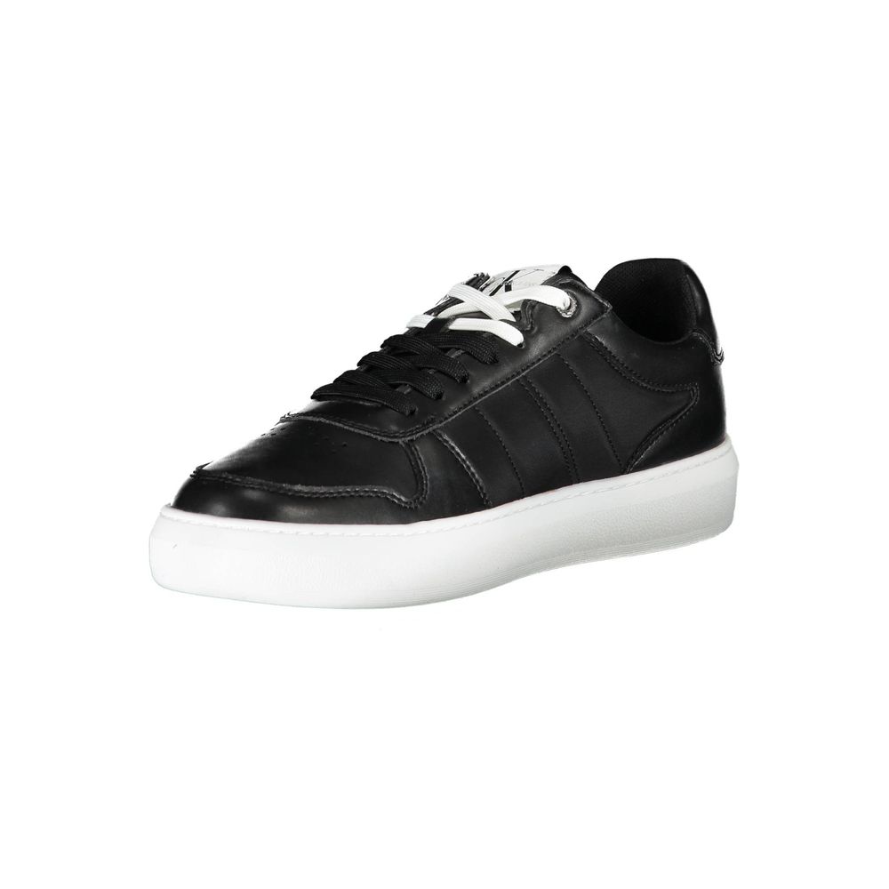 Schwarzer Polyester-Herren-Sneaker
