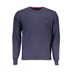 Blauer Wollpullover für Herren