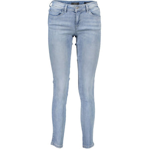 Hellblaue Damenjeans aus Baumwolle