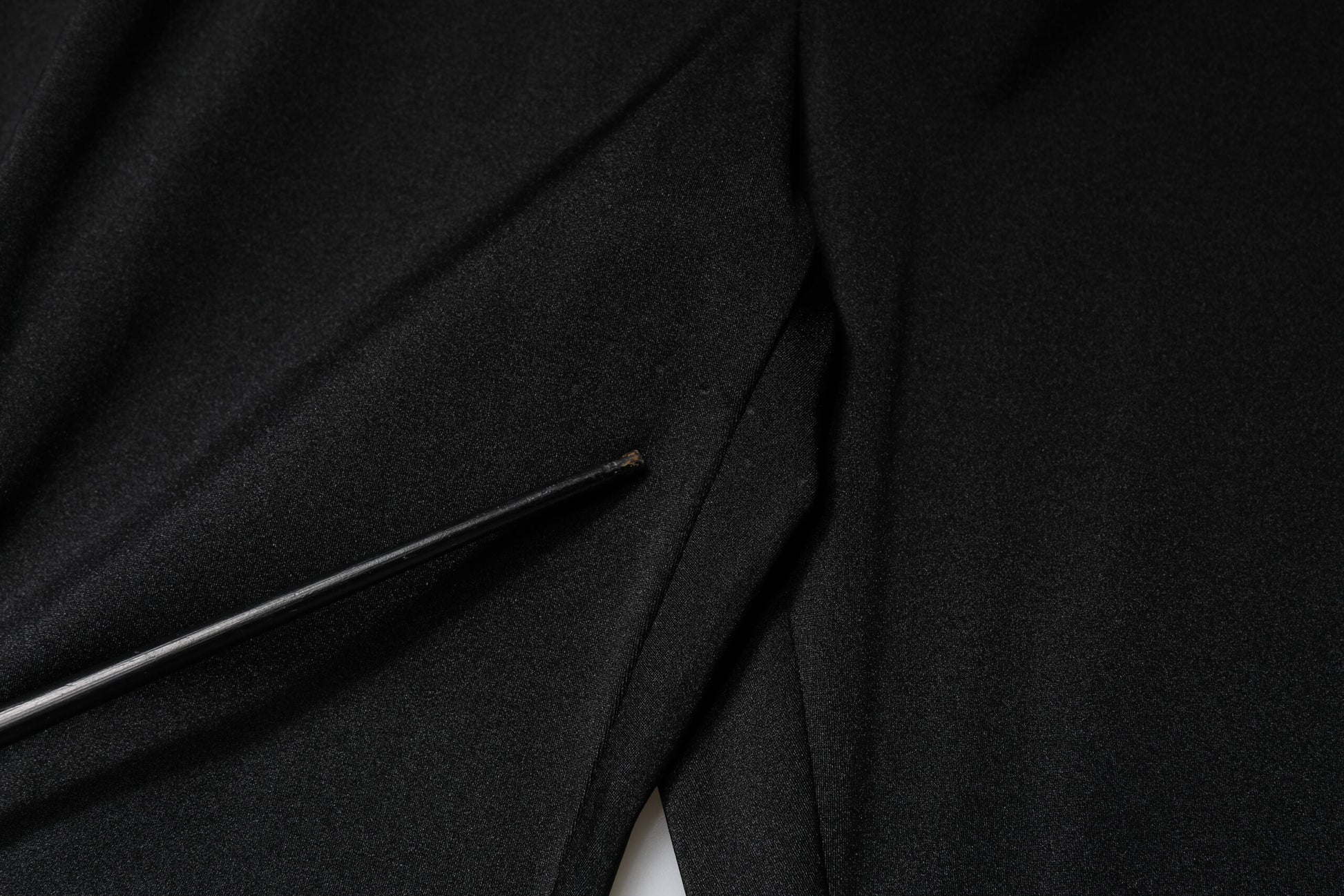 Dolce & Gabbana Black Nylon High Waist Slim Fit Pants