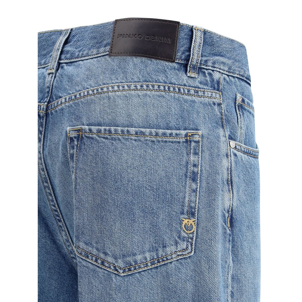 Schöne Jeans mit weitem Bein