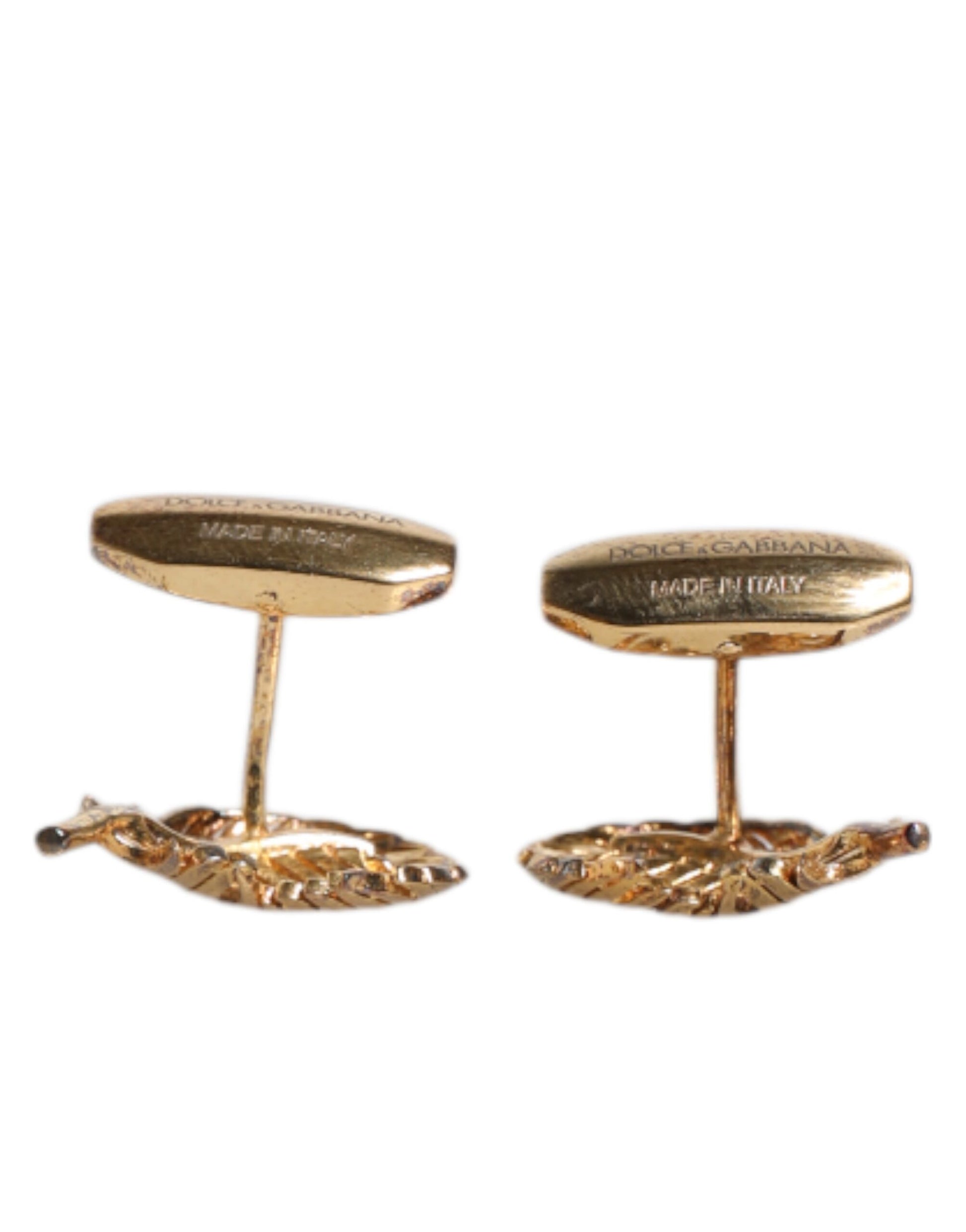 Manschettenknopf aus 925er Sterlingsilber mit Kristallblatt-Motiv