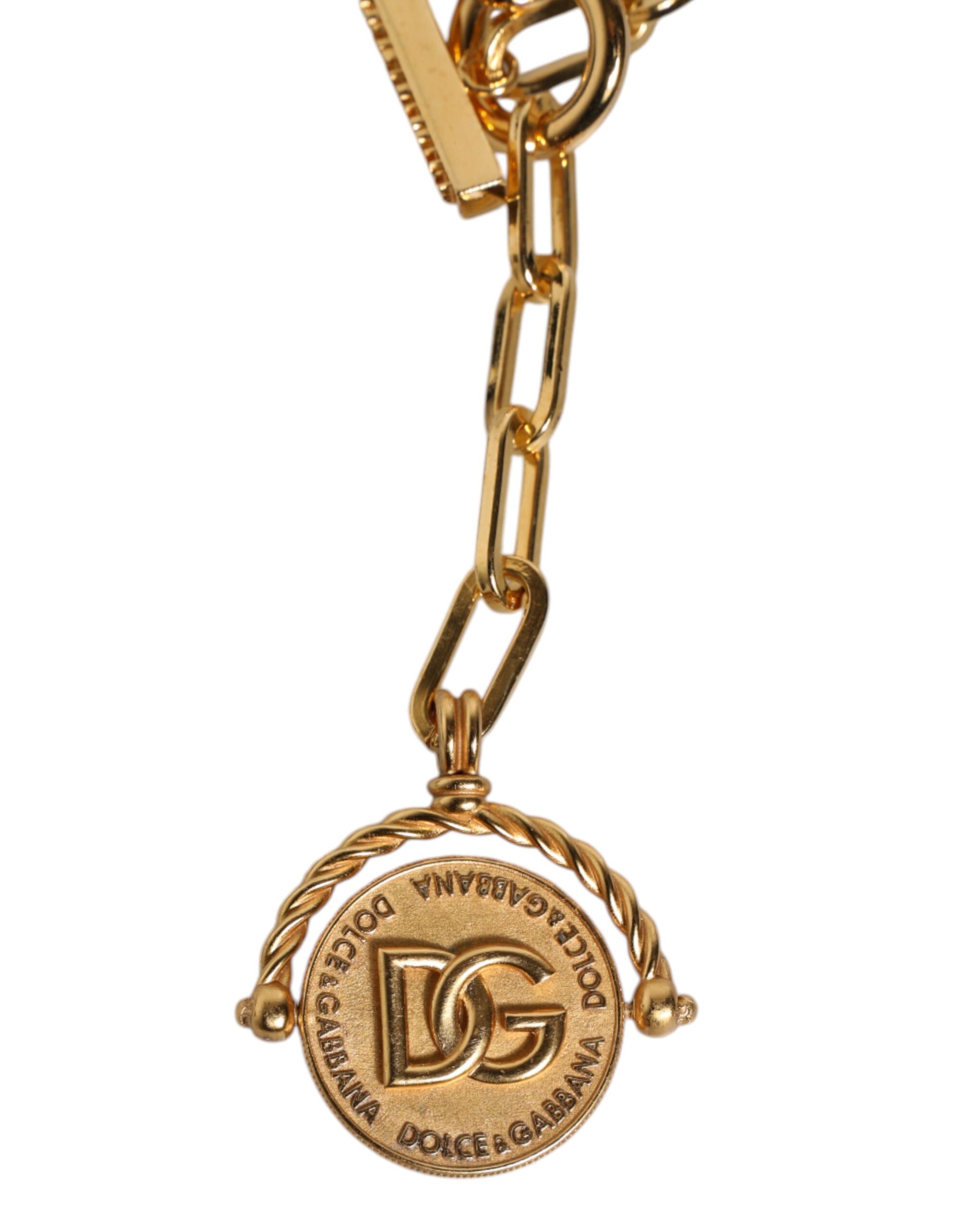 Goldkette Messing Kunstperlen Charm Logo Anhänger Halskette