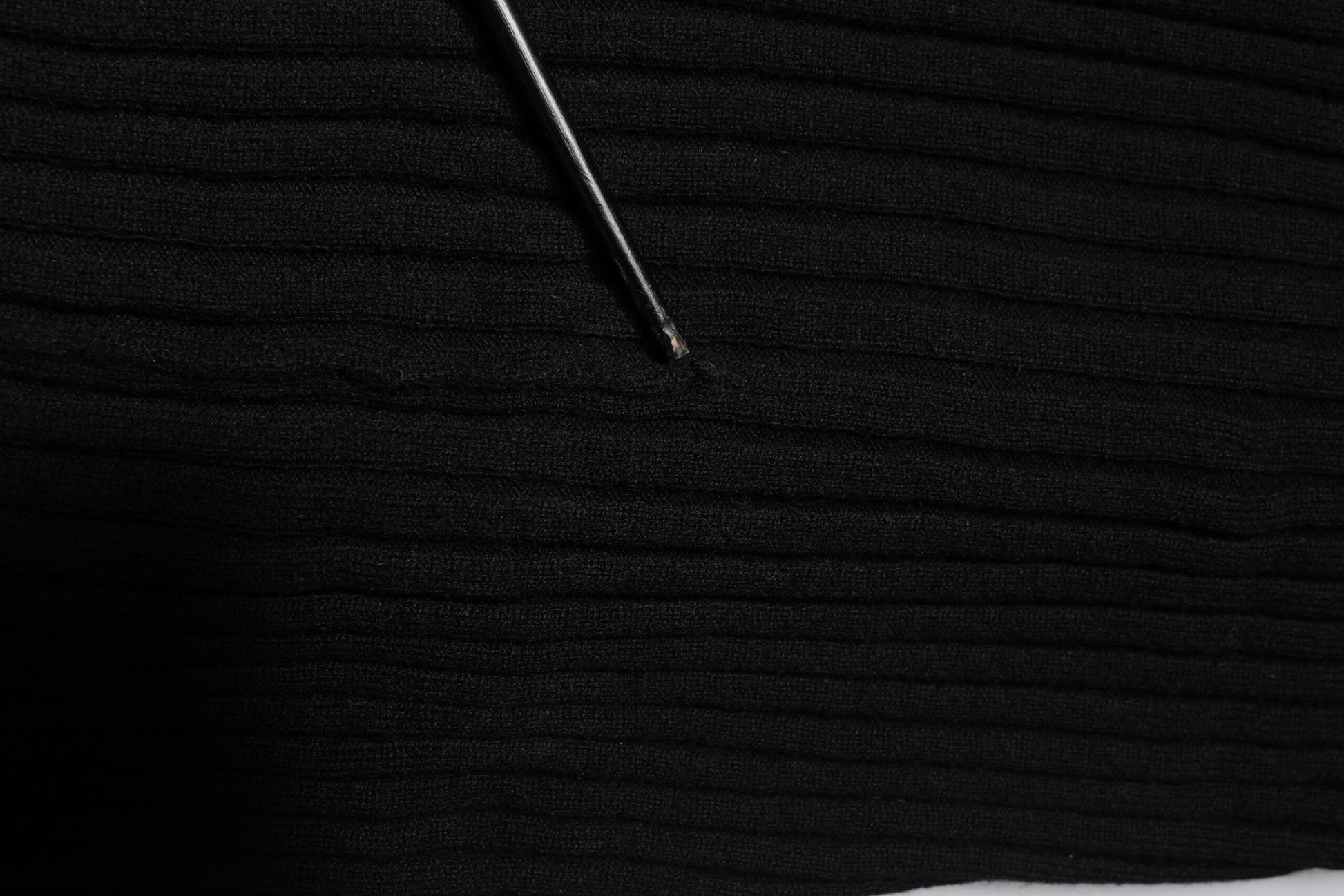 Dolce & Gabbana Black Cashmere Knitted Neck Warmer Foulard Scarf