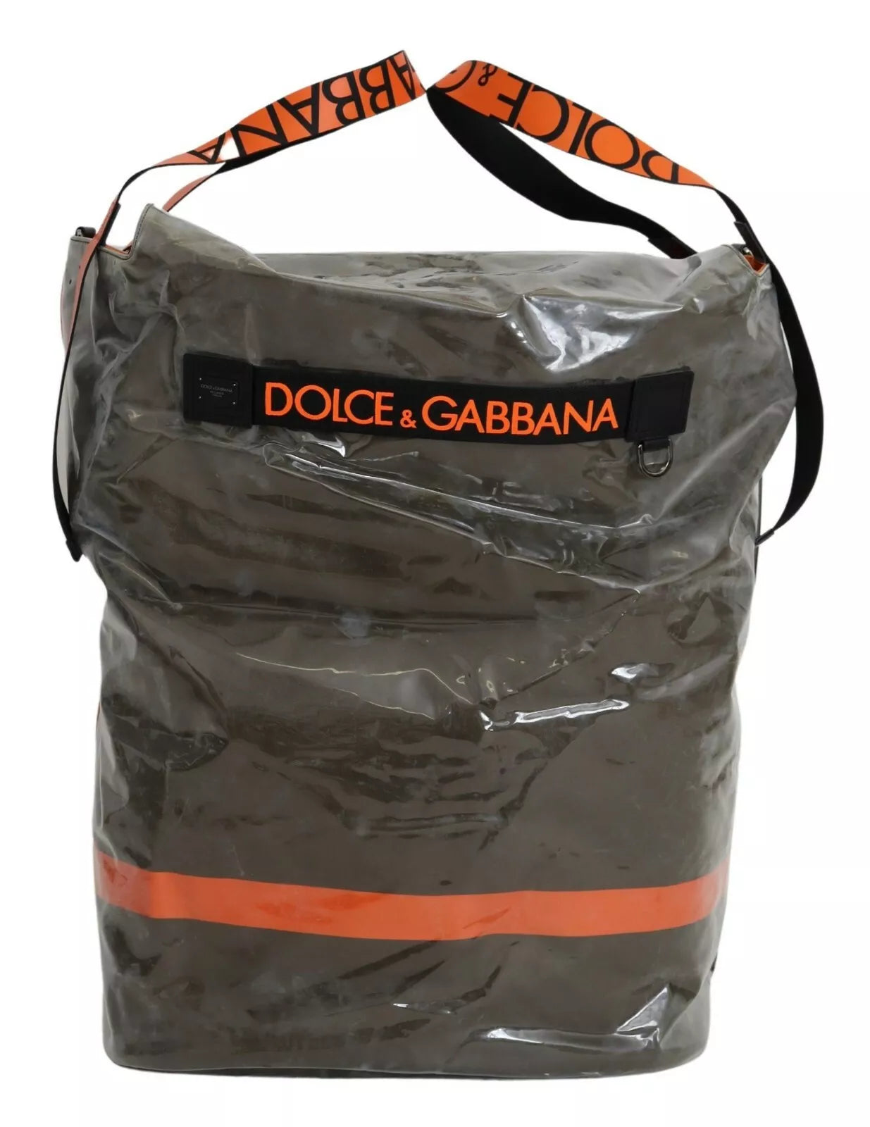 Dolce & Gabbana Green Fashion Expression Oversized Plastic Tote Bag