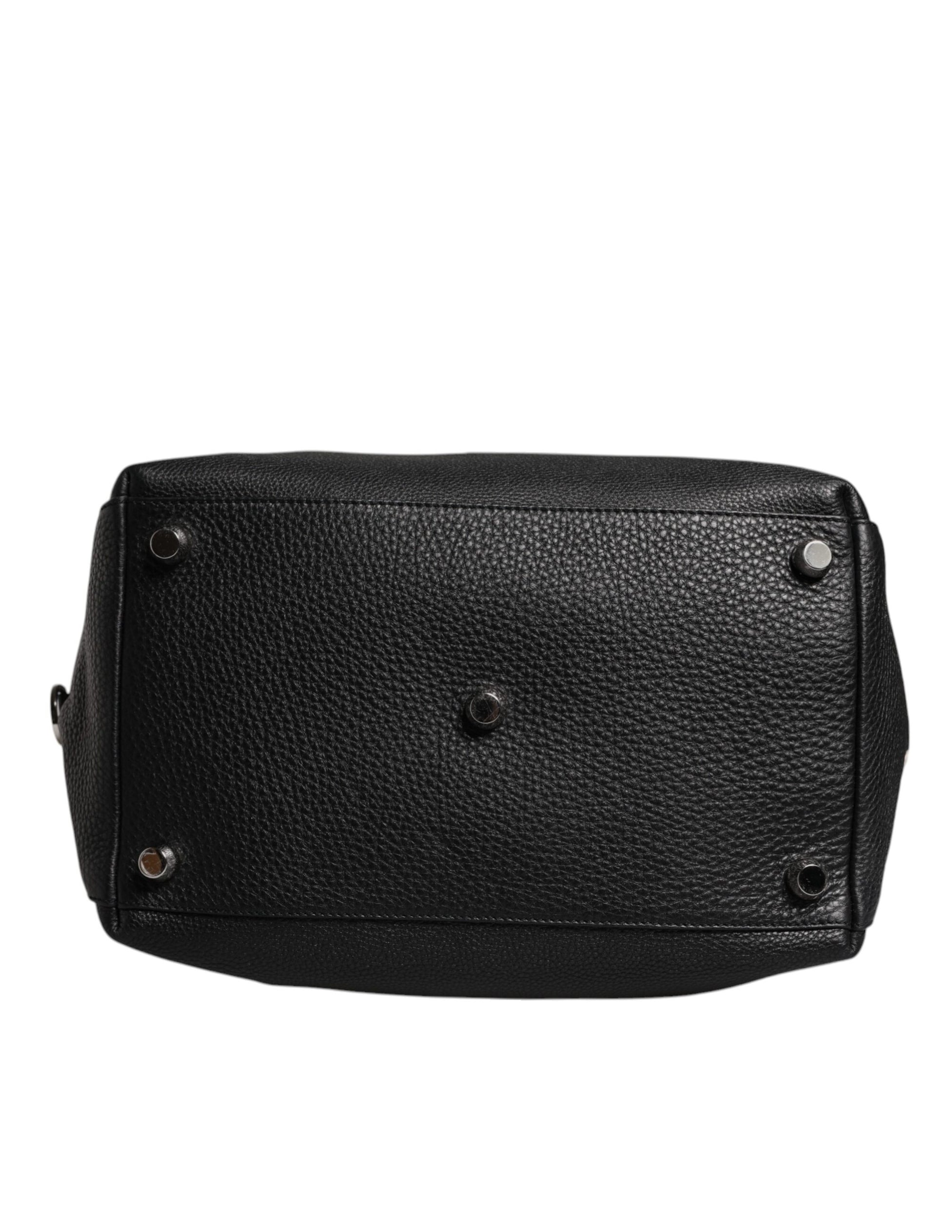 Schwarze Reisetasche aus Kalbsleder