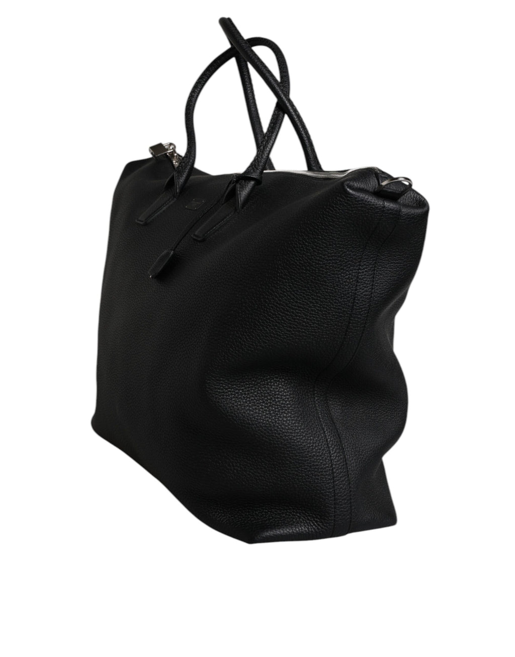 Schwarze Reisetasche aus Kalbsleder