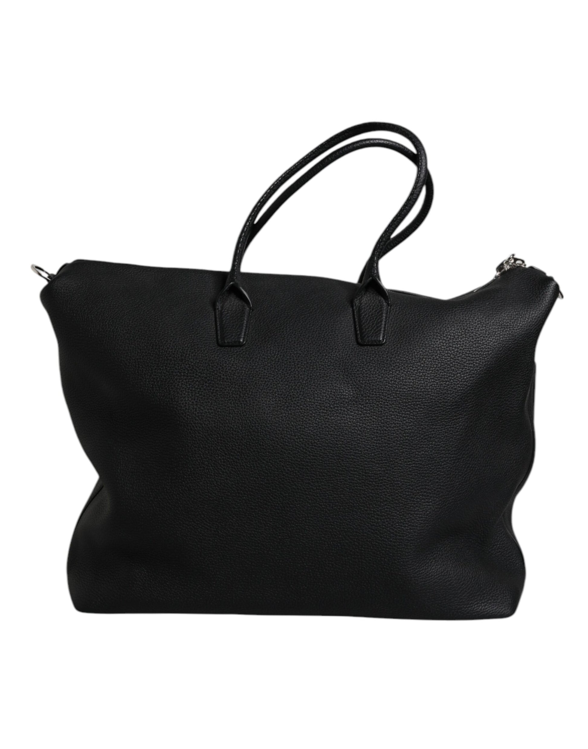 Schwarze Reisetasche aus Kalbsleder