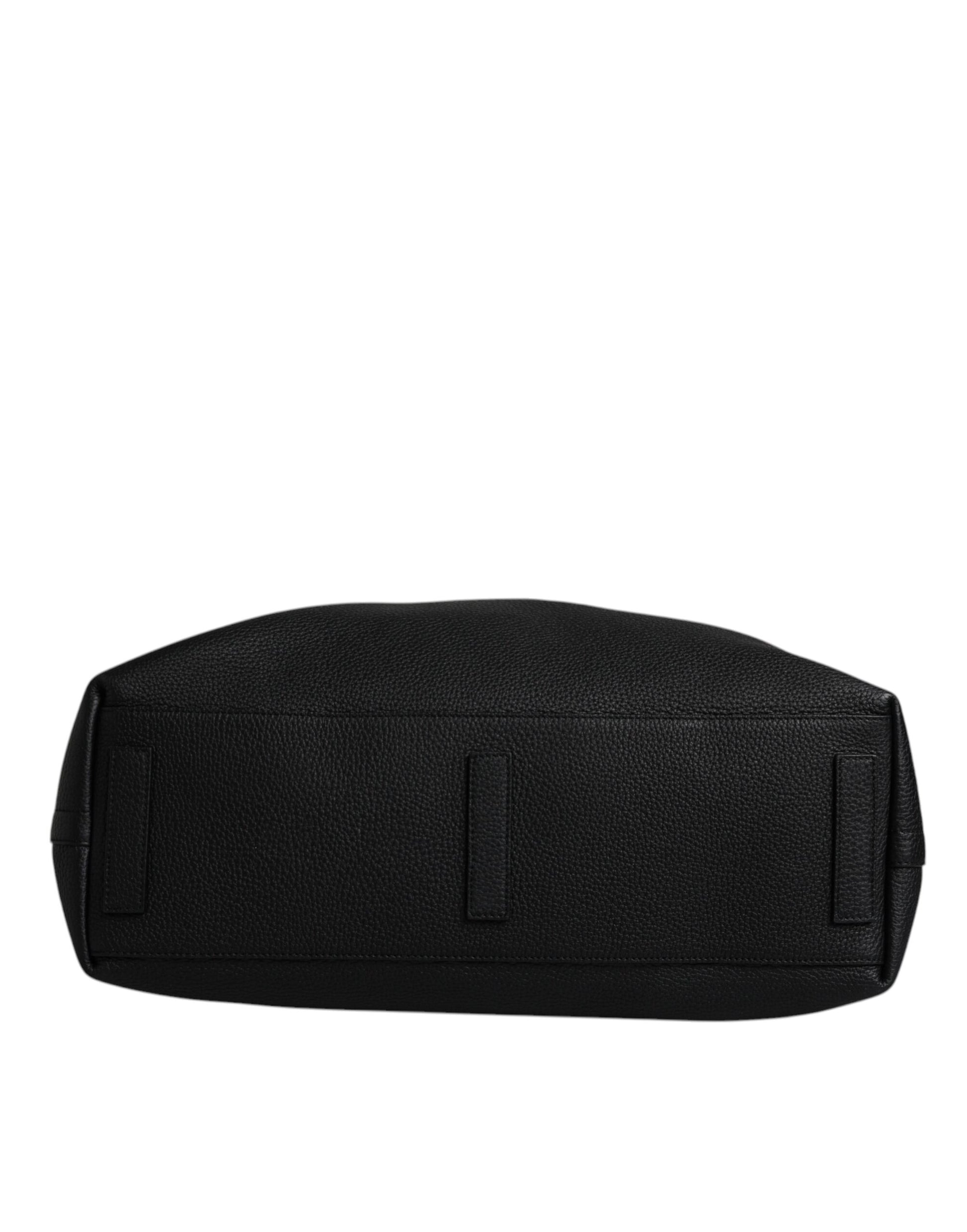 Schwarze Reisetasche aus Kalbsleder