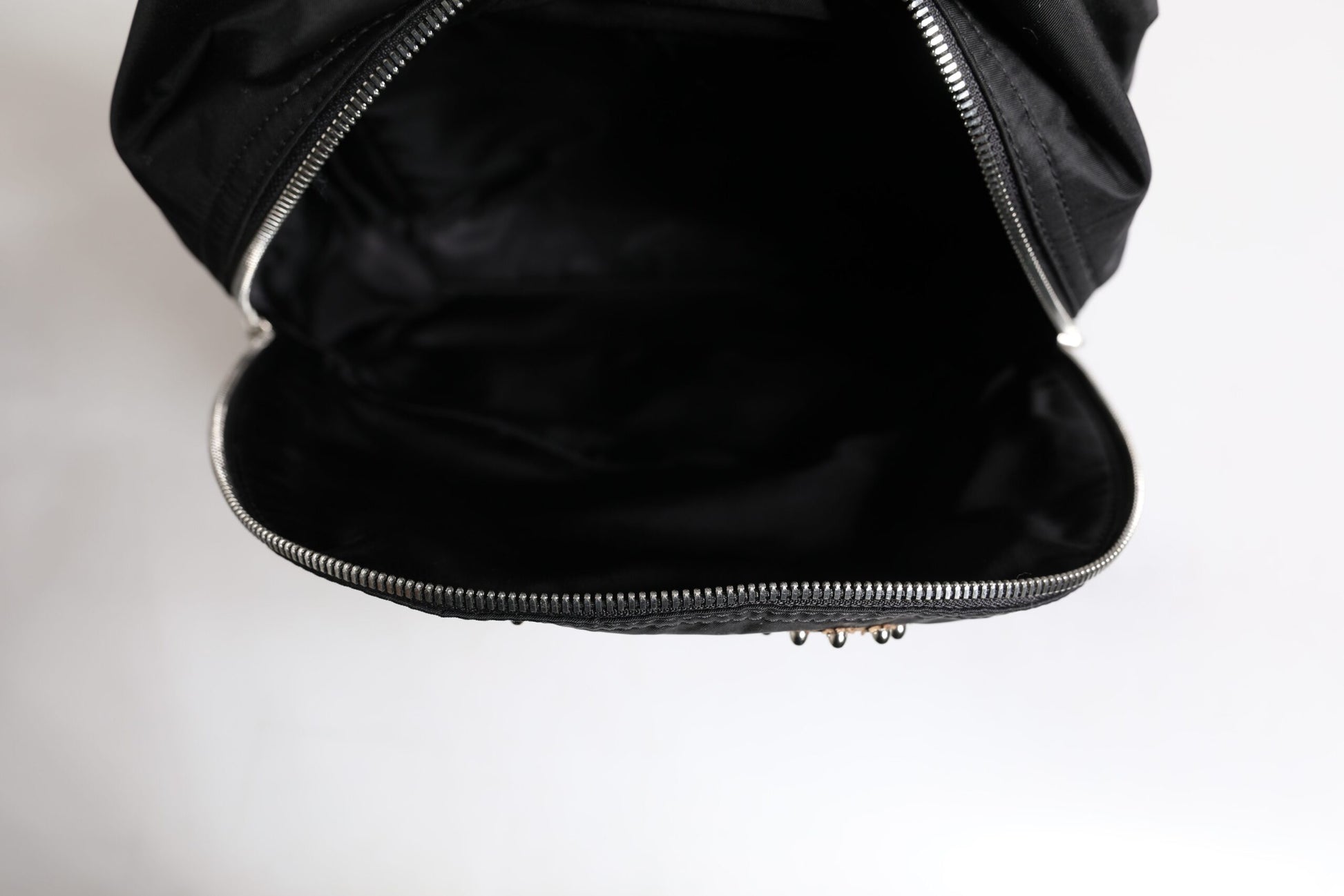 Dolce & Gabbana Black Nylon #DGFAMILY Embellished Backpack VULCANO Bag