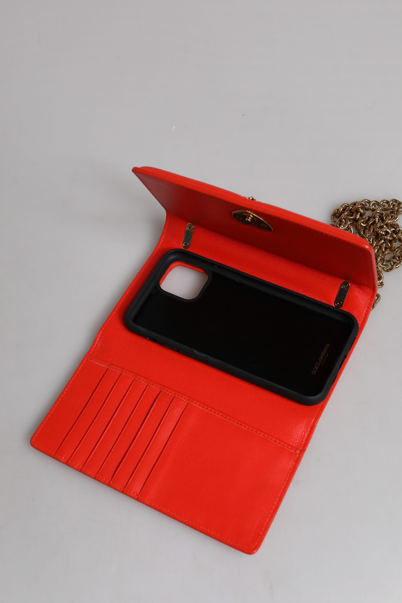 Rote gesteppte Devotion Crossbody-Tasche mit Handykette