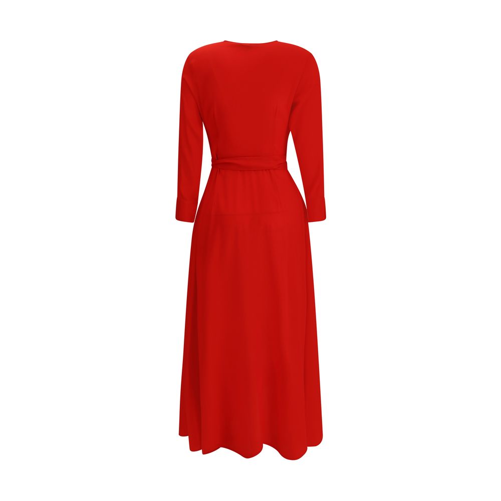 Langes Chemisier-Kleid