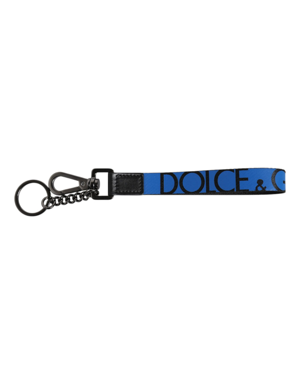 Blaues Logo Nylon Silber Messing Herren Halter Schlüsselanhänger
