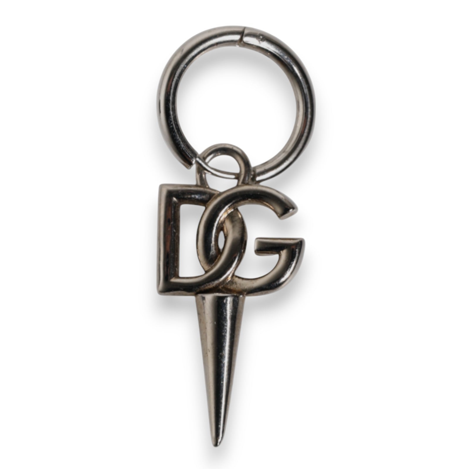Silber Messing DG Logo Metall Ring Halter Schlüsselanhänger Schlüsselring