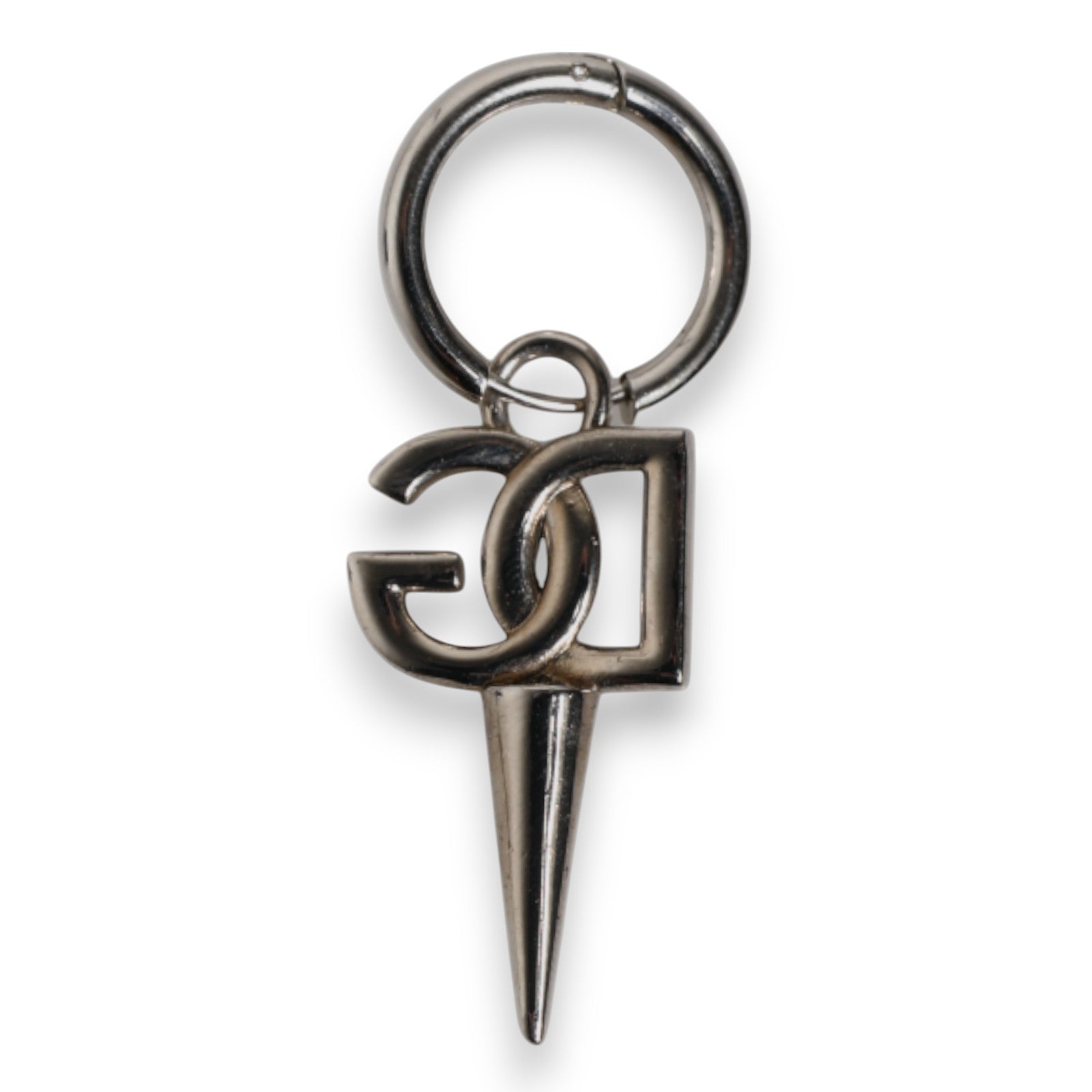 Silber Messing DG Logo Metall Ring Halter Schlüsselanhänger Schlüsselring