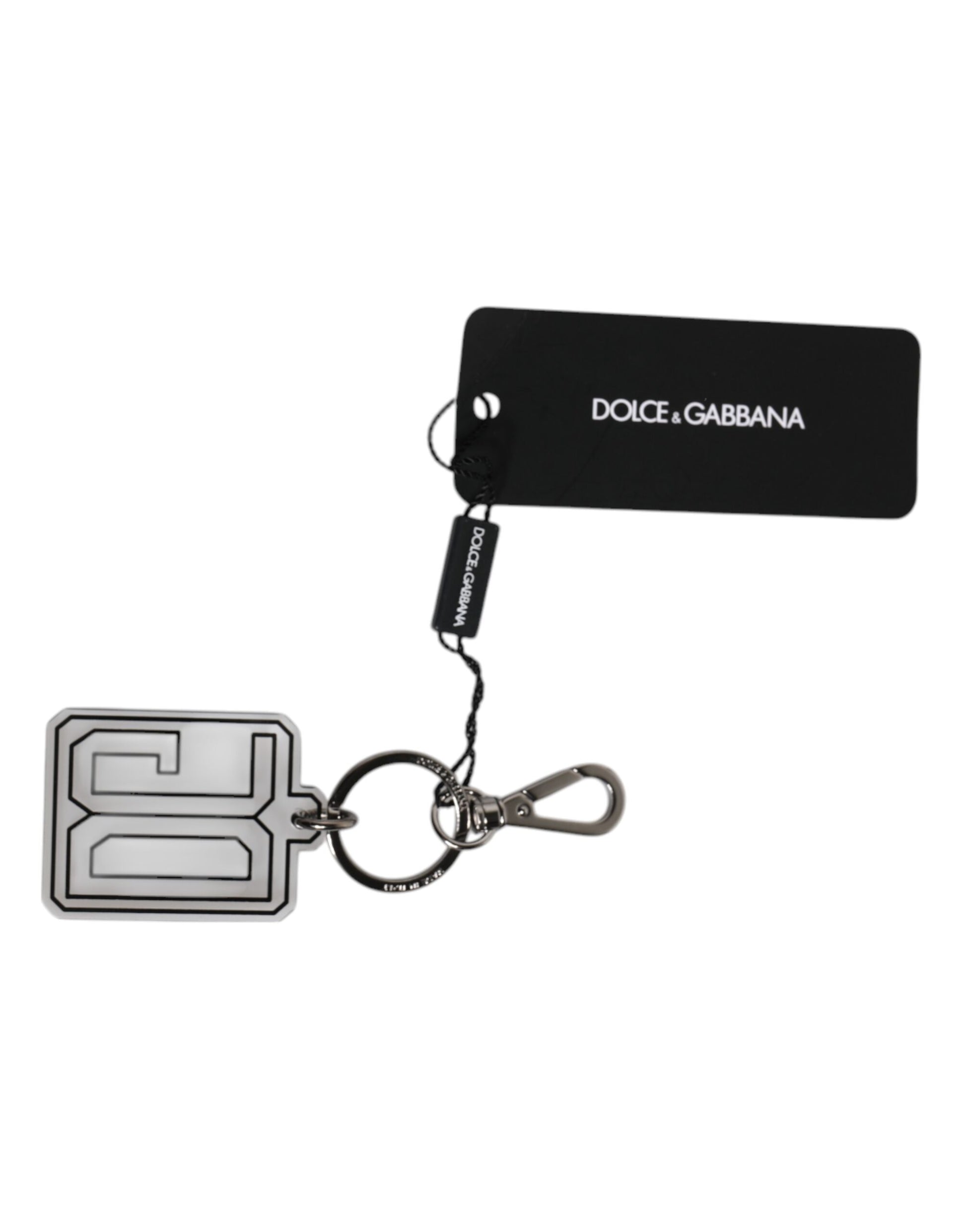 Grau Schwarz DG Gummi Logo Silber Herren Schlüsselanhänger Schlüsselanhänger