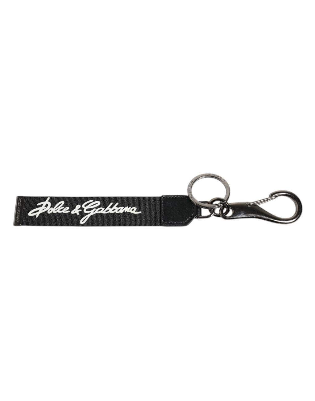 Schwarz Weiß DG Logo Silber Männer Schlüsselanhänger Polyester Schlüsselanhänger