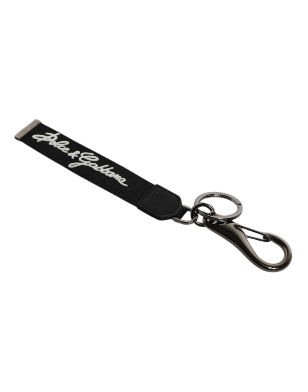 Schwarz Weiß DG Logo Silber Männer Schlüsselanhänger Polyester Schlüsselanhänger