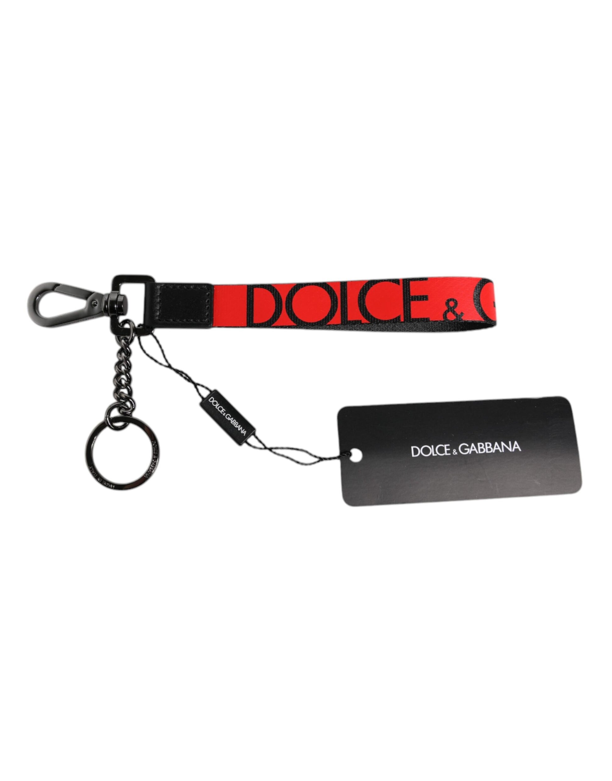 Rotes Logo Nylon Silber Messing Herren Halter Schlüsselanhänger