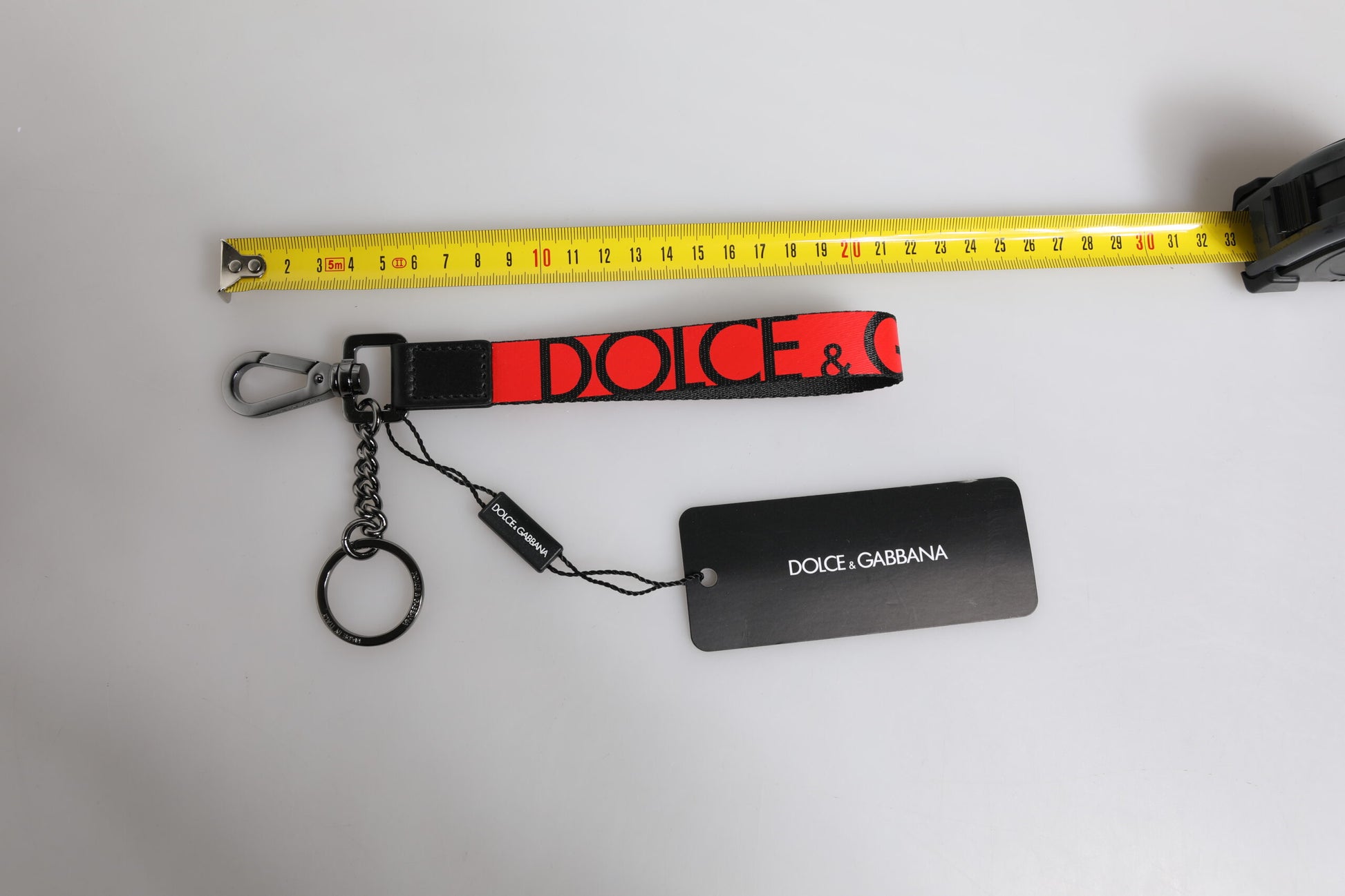 Rotes Logo Nylon Silber Messing Herren Halter Schlüsselanhänger