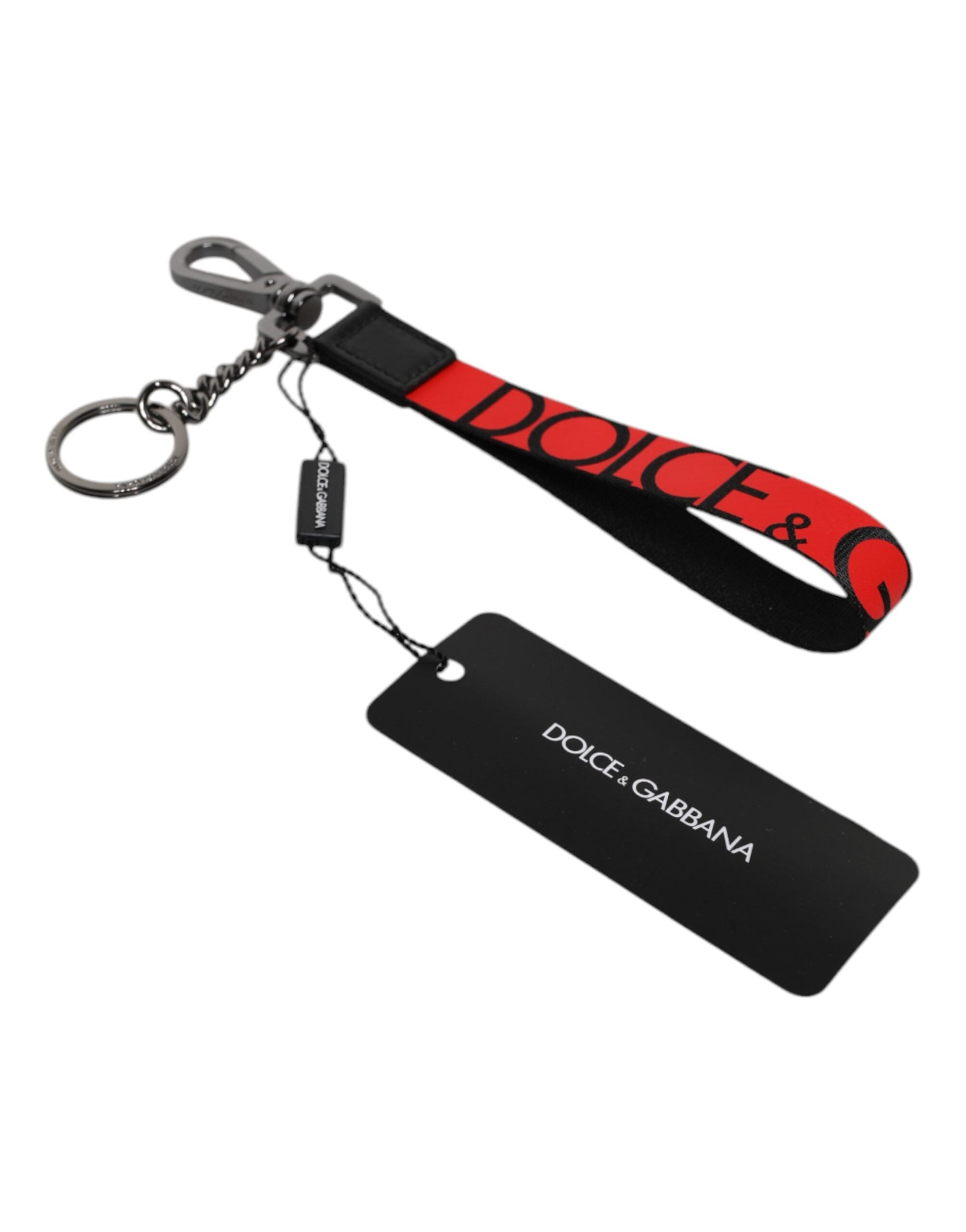 Rotes Logo Nylon Silber Messing Herren Halter Schlüsselanhänger