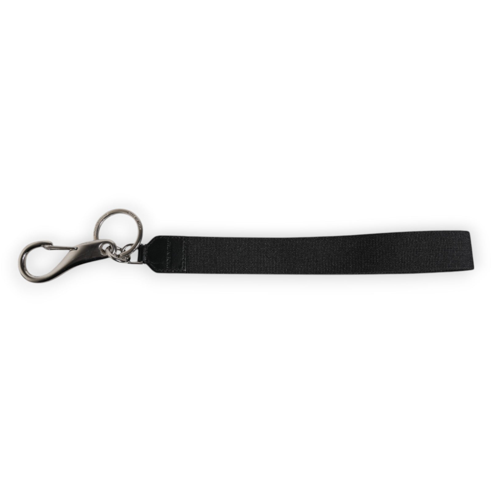 Schwarzer Nylon-Logo DG Crown Herrenhalter Schlüsselanhänger