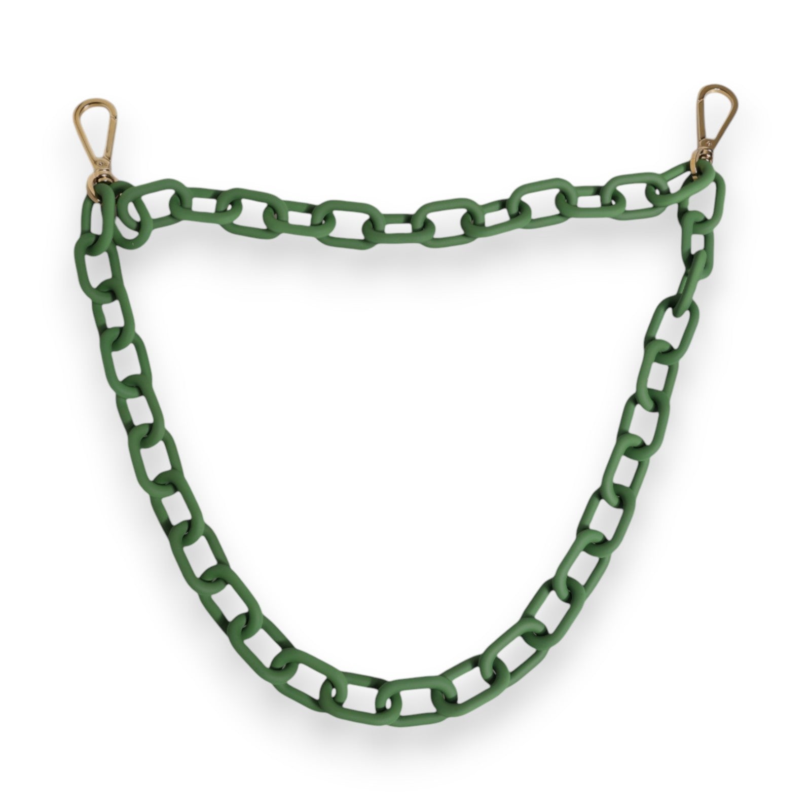 Grüne Plexy Acryl Chunky Gold Hardware Geldbörse Kette