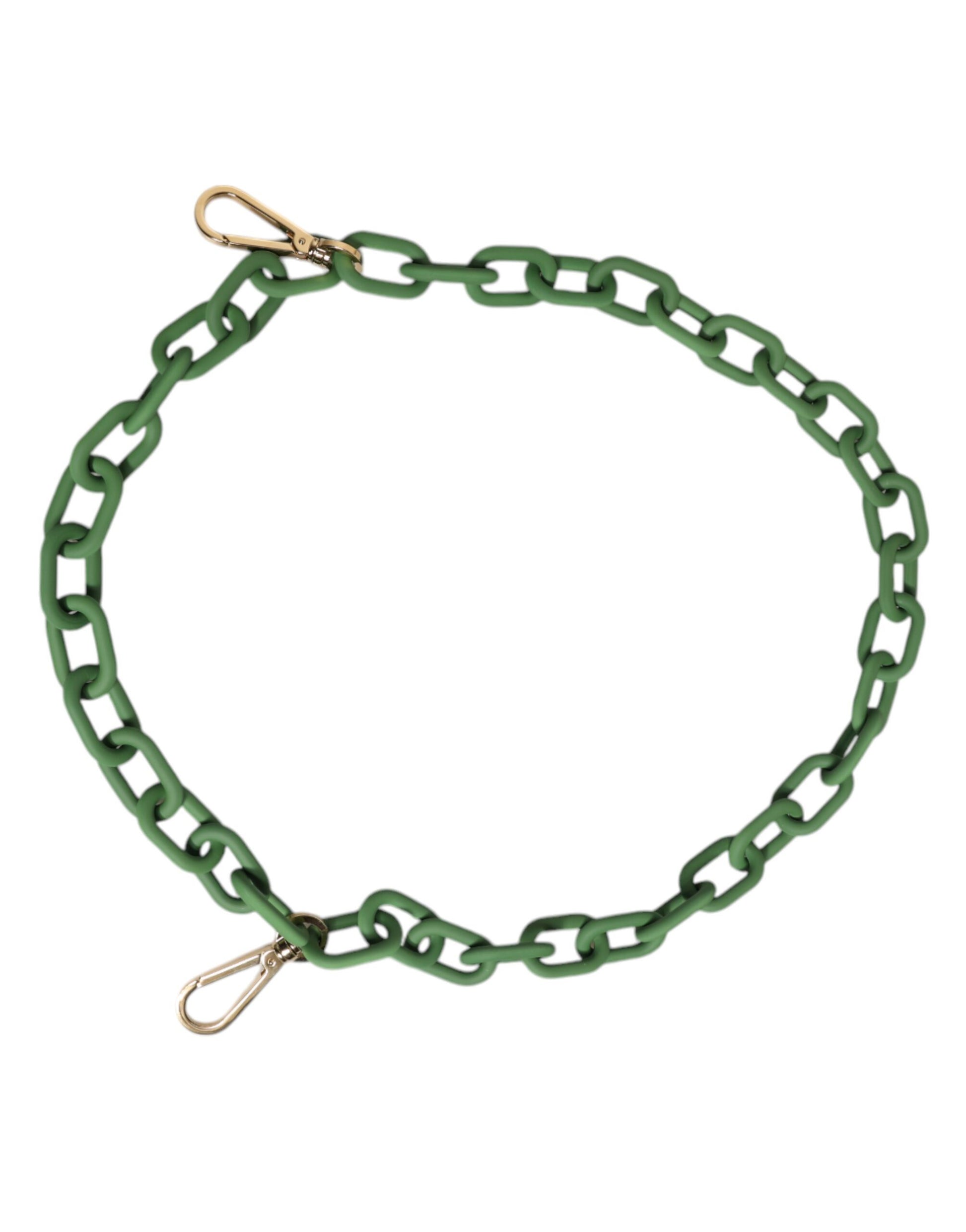 Grüne Plexy Acryl Chunky Gold Hardware Geldbörse Kette