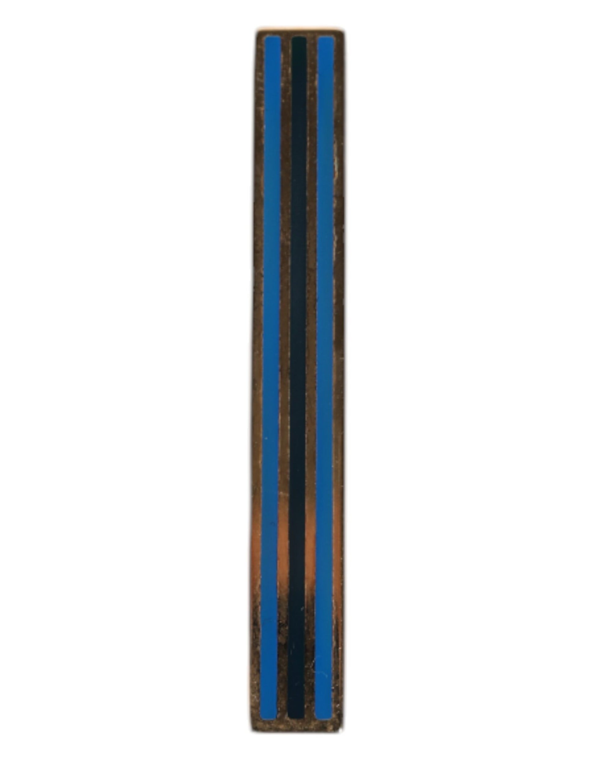 Goldfarbene Krawattenklammer aus Messing mit Logo