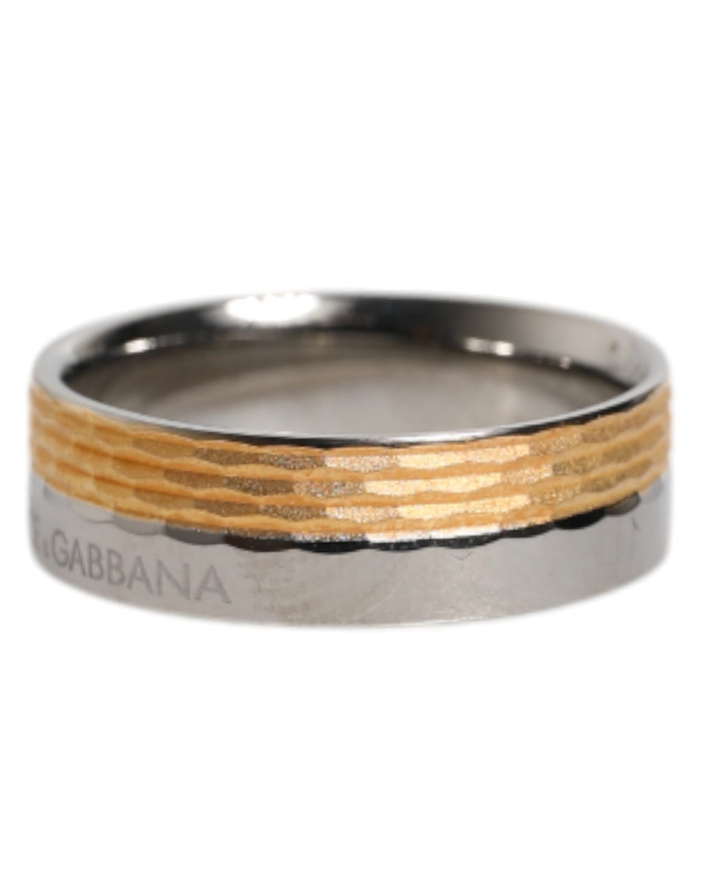Goldfarbener Ring aus echtem Messing mit DG-Logo