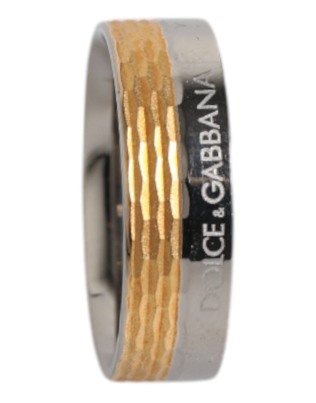 Goldfarbener Ring aus echtem Messing mit DG-Logo