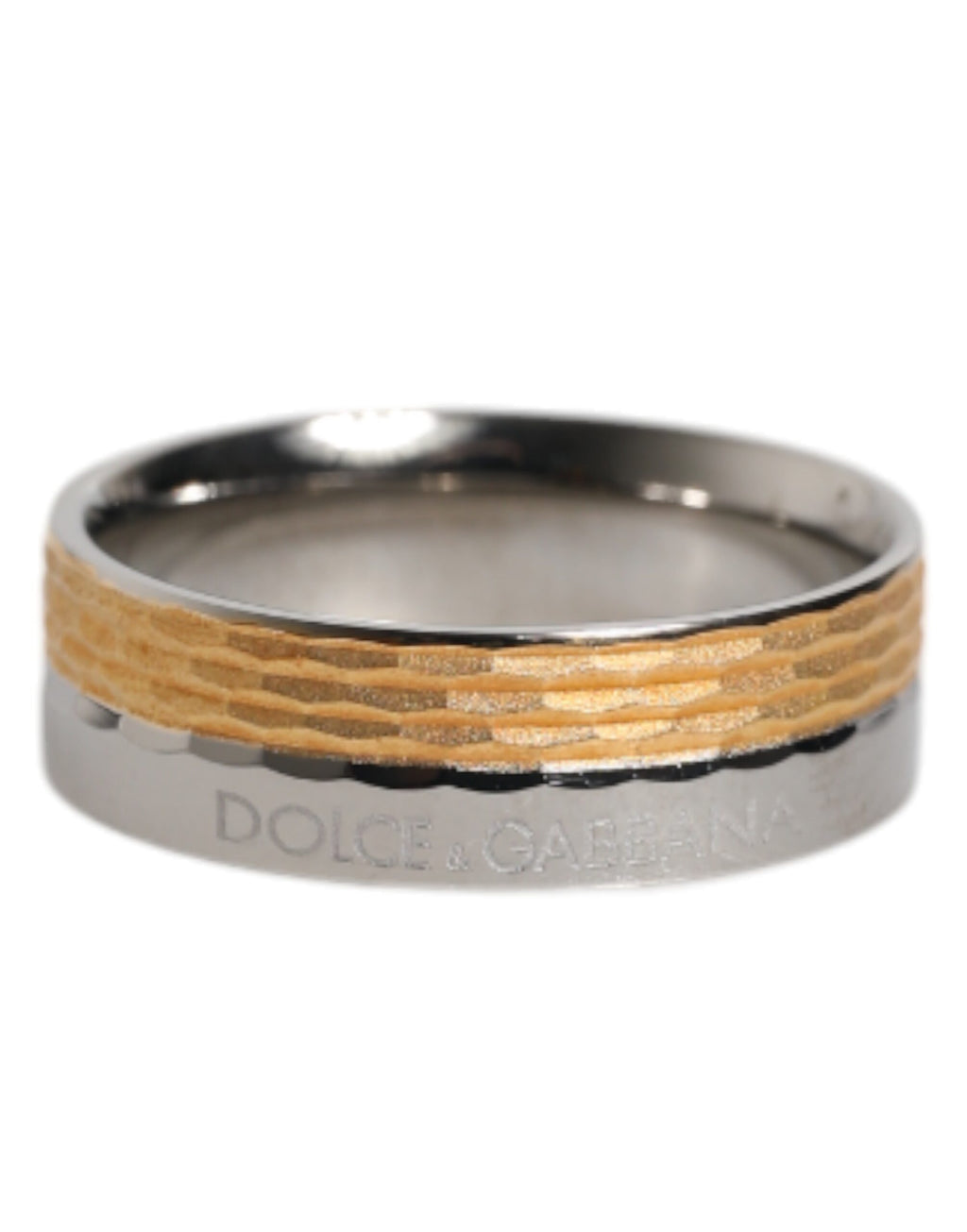 Goldfarbener Ring aus echtem Messing mit DG-Logo