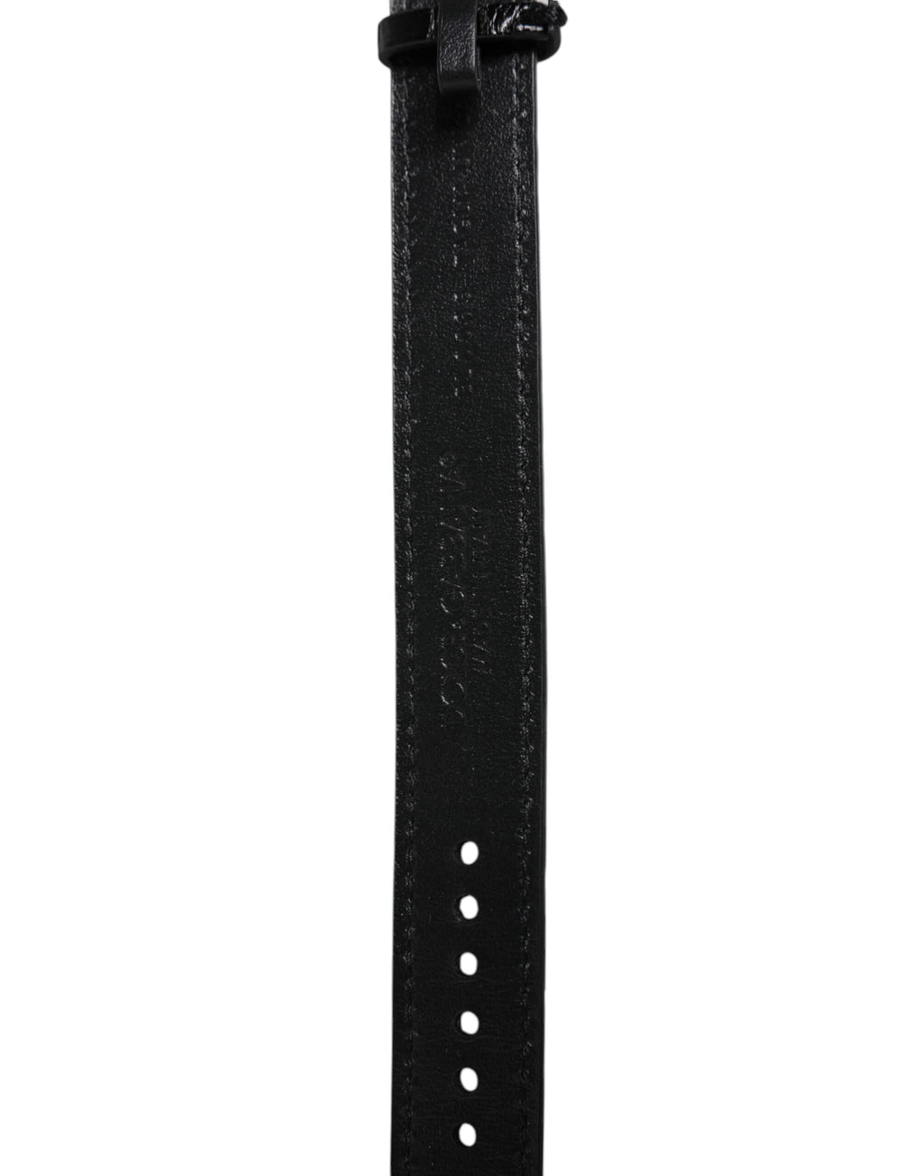 Armband aus schwarzem Exotenleder mit goldfarbener Metallschnalle