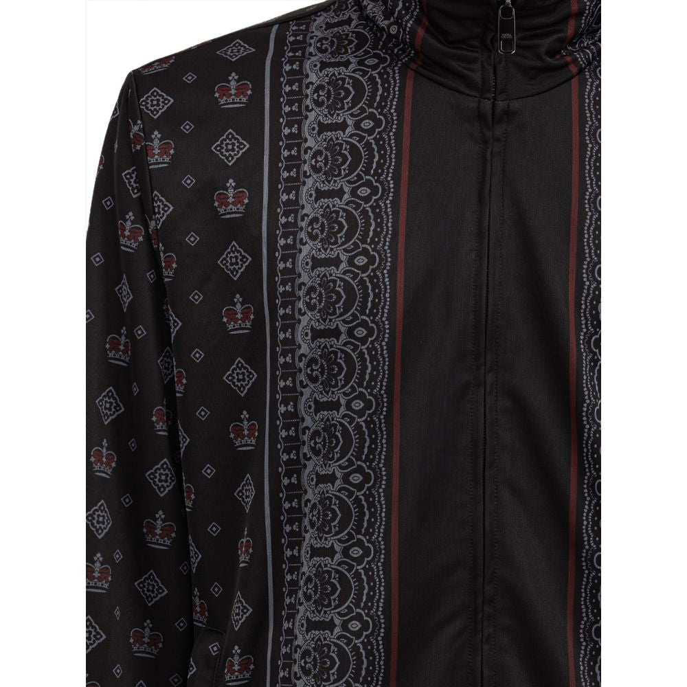 Schwarzes Polyester-Sweatshirt