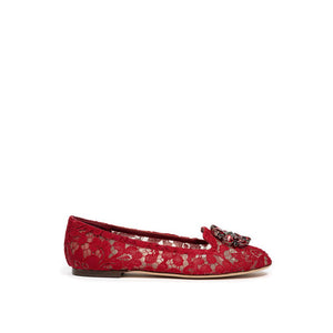 Rote Ballerinas aus Viskose