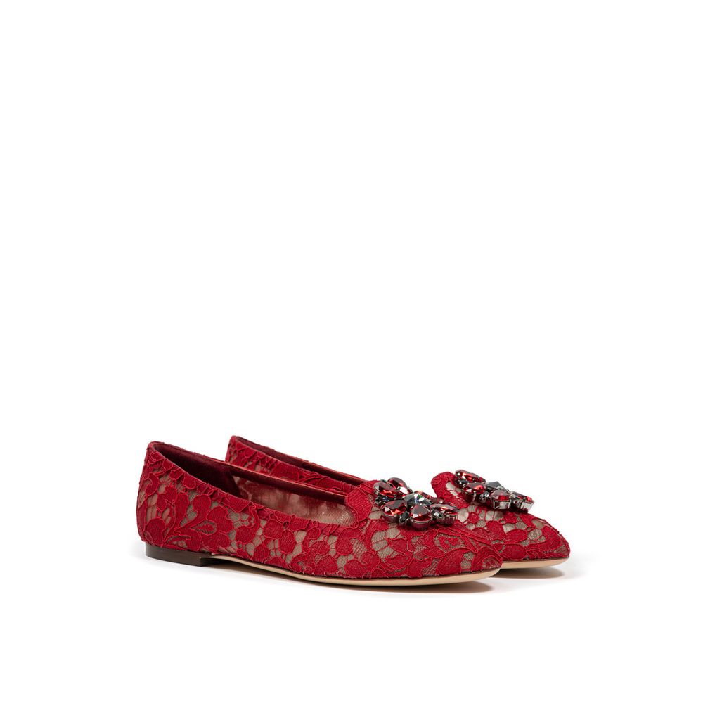 Rote Ballerinas aus Viskose