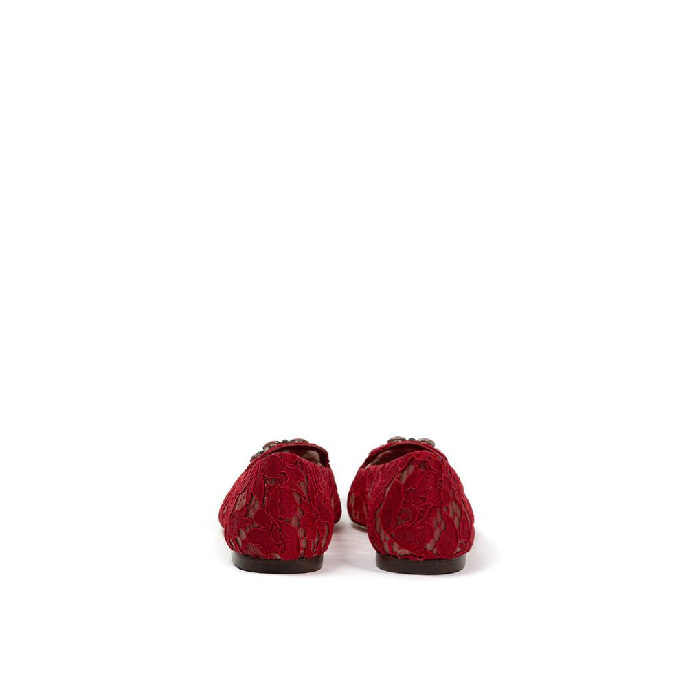 Rote Ballerinas aus Viskose