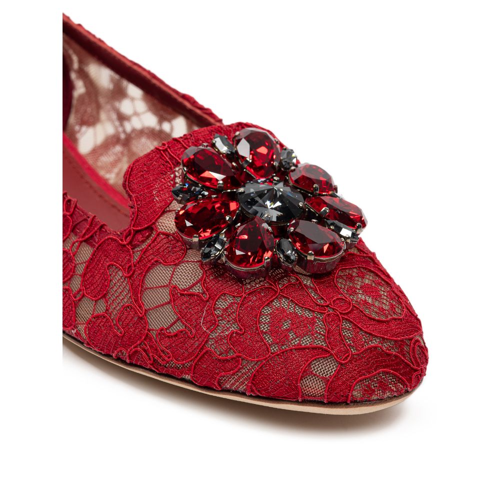 Rote Ballerinas aus Viskose