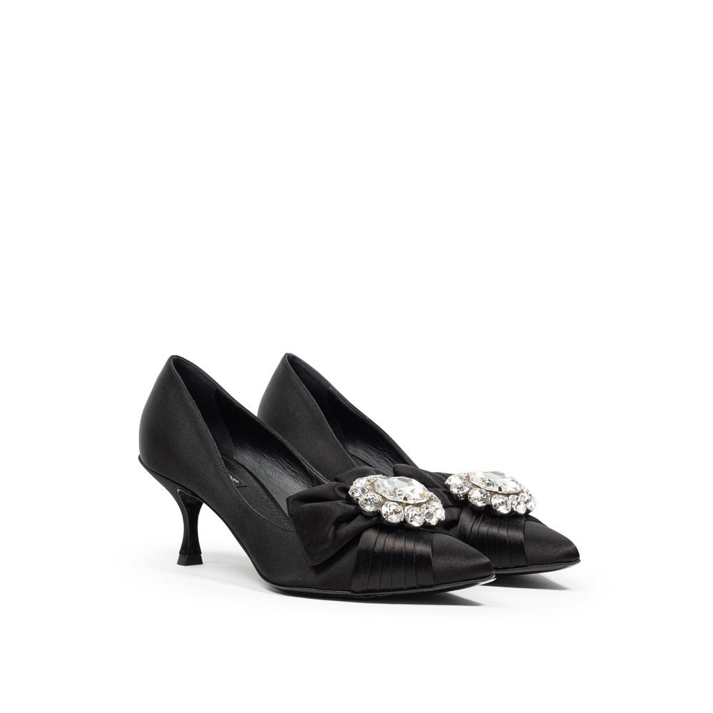 Schwarzer Viskose-Pumps