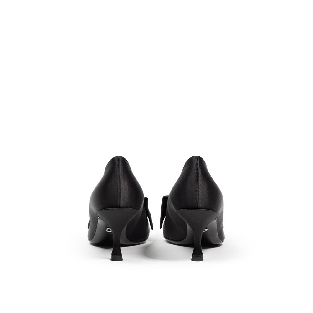 Schwarzer Viskose-Pumps
