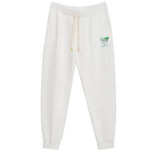 White Cotton Athletic Pant
