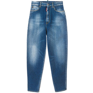 Blue Cotton Jeans Denim