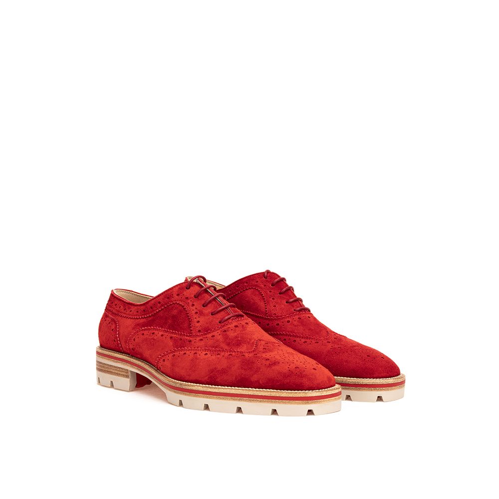 Oxfords und Derbys aus rotem Wildleder