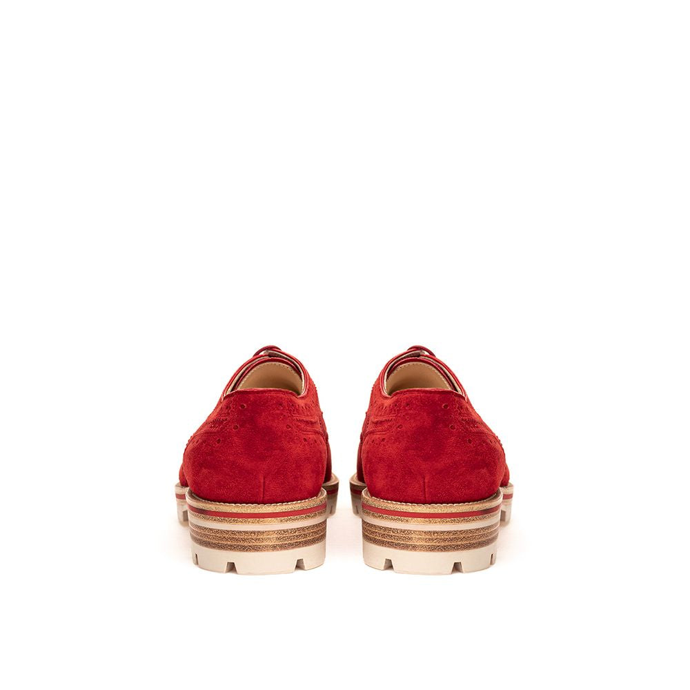 Oxfords und Derbys aus rotem Wildleder