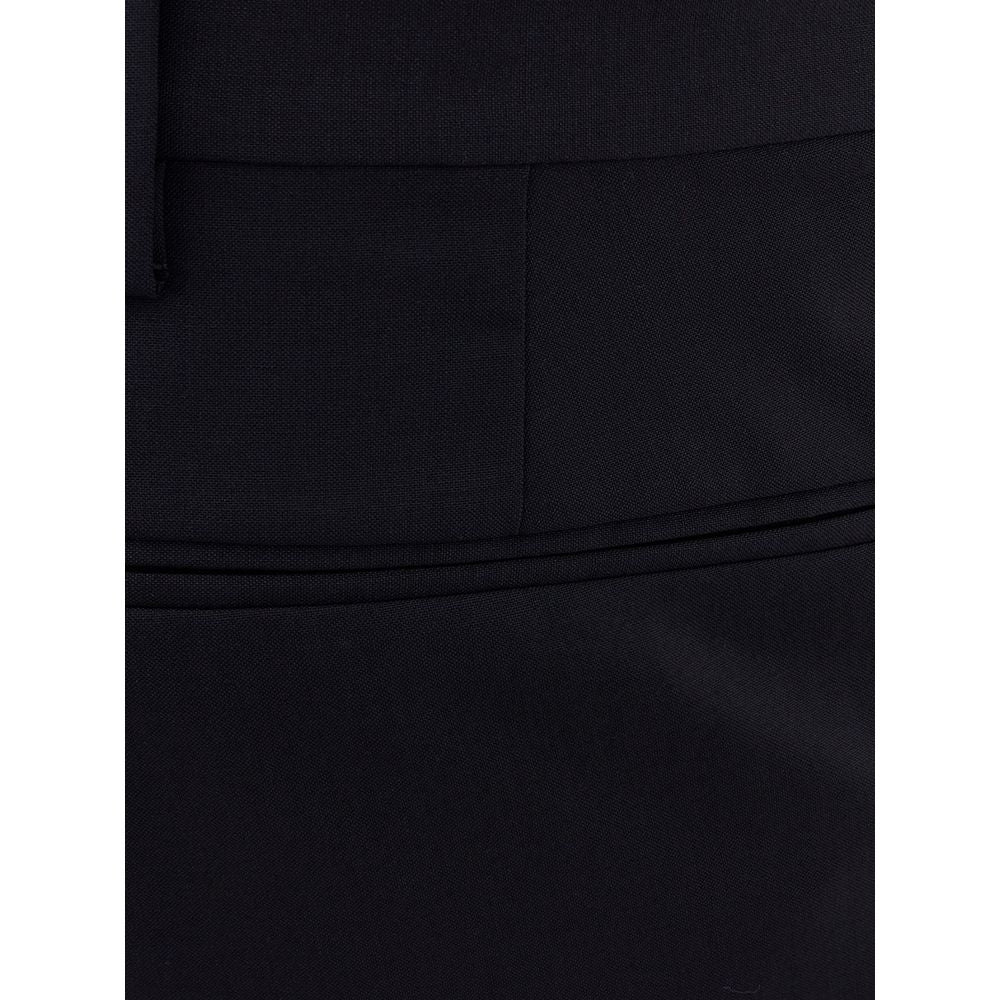 Schwarze Wollhose