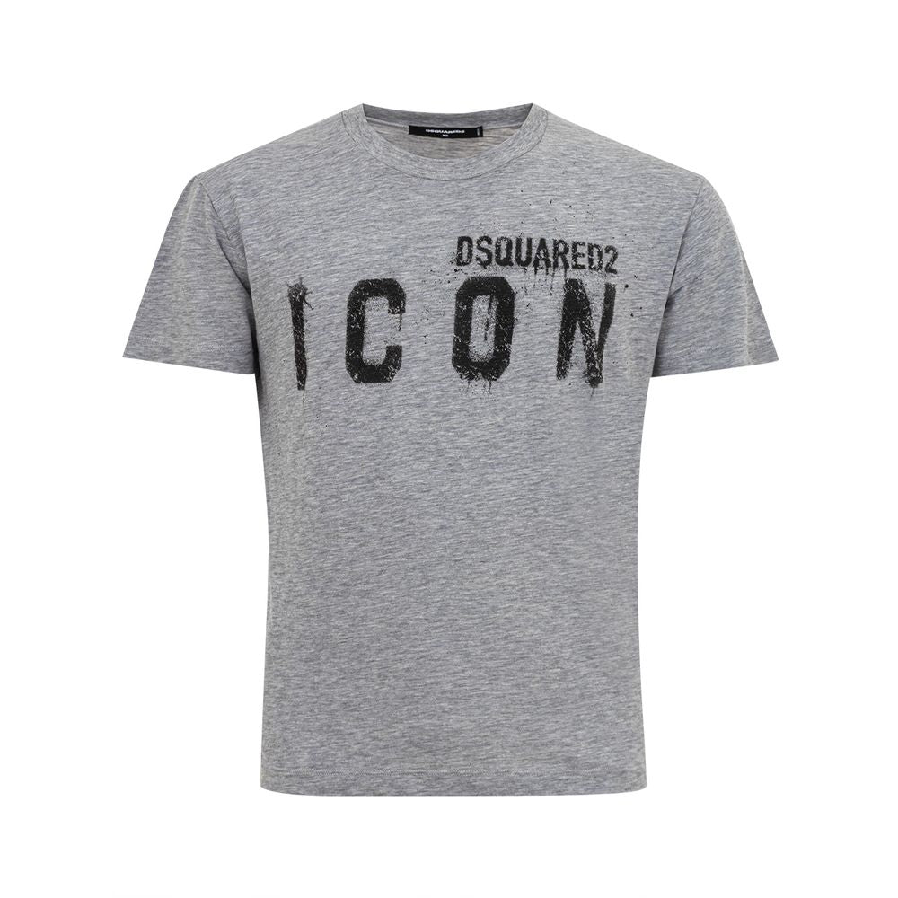 Elegantes graues Baumwoll-T-Shirt für stilvolle Männer